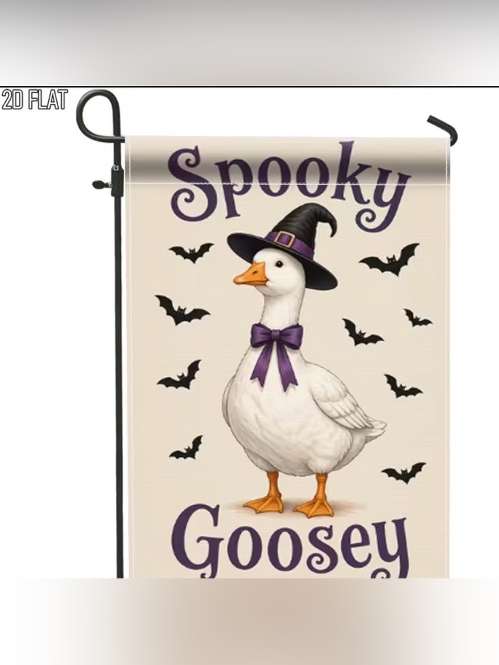 Spooky Goosey Halloween Garden Flag